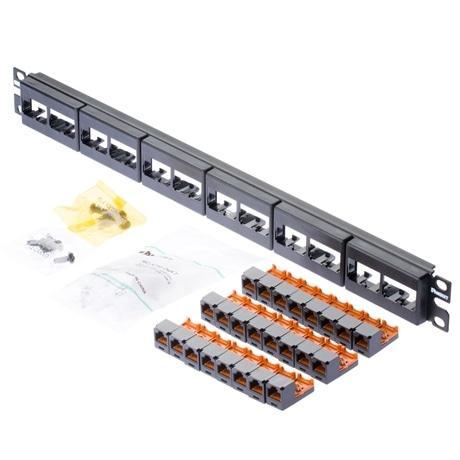 PANDUIT(パンドウイット) CPPK24BLY モジュラパッチパネルキット 24P【代引不可】 | PANDUIT