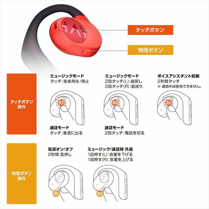 HAYLOU Haylou ハイロー HL-OW01OR ワイヤレス オープンイヤー HAYLOU Haylou ハイロー HL-OW01OR ワイヤレス オープンイヤー