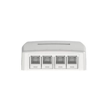 【5個セット】パンドウイット JOQ4H6A00 CAT6A スプリングシャッター付きローゼットキット 4個口 CJH6X88TGIW組込済みキット ボックス色:白_1