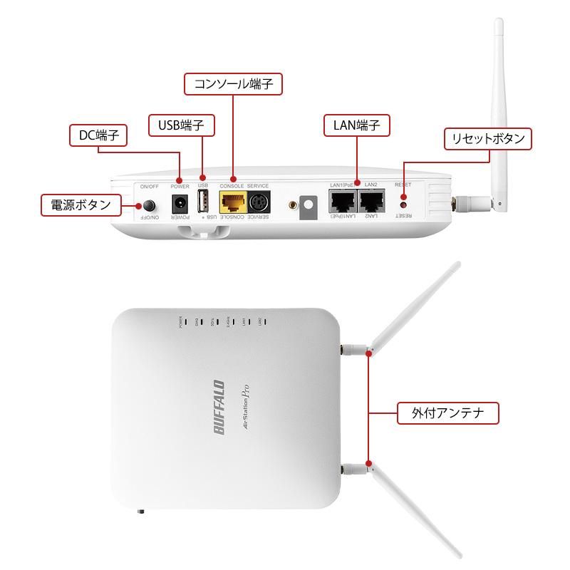 【wifiセット】Buffalo WAPM-1266R無線LANルーター WAPM-1266R : Wi-Fiアクセスポイント : AirStation Pro | バッファロー
