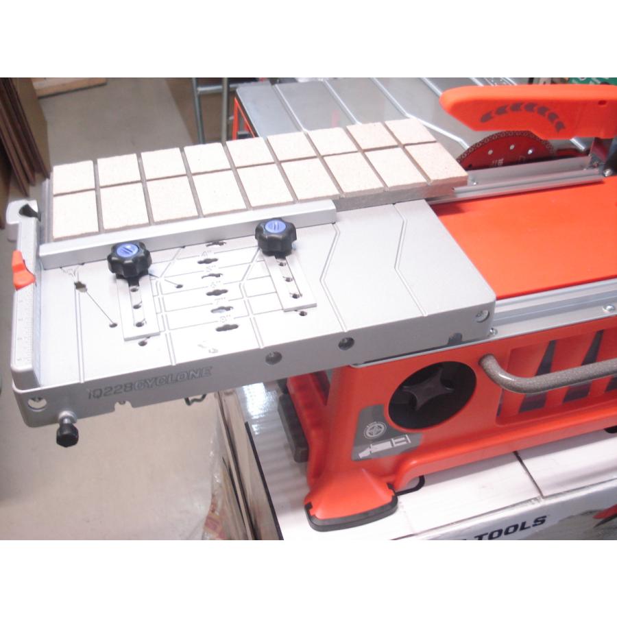 タイル乾式切断機 iQ228サイクロン （集塵装置内蔵）タイルカッター