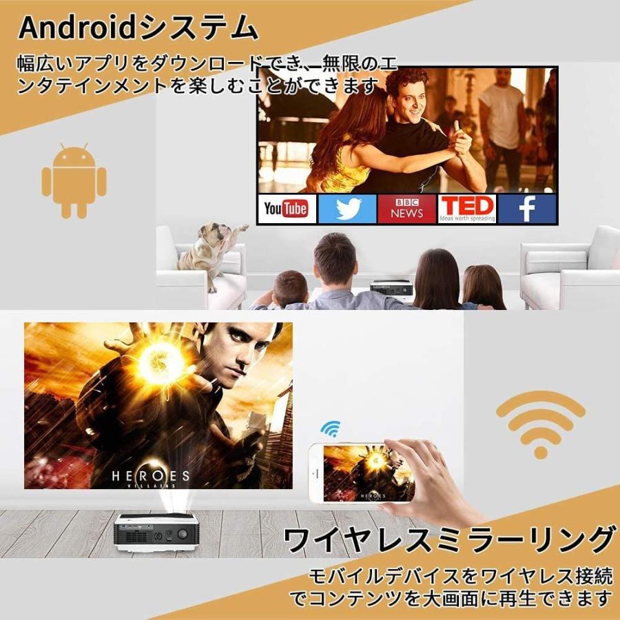 最適な価格 Caiwei プロジェクターのbluetoothのwifi無線接続5000ルーメン1080pフルhd対応ledホームプロジェクターのandr 公式 Bitcoinbro Frankhawley Com