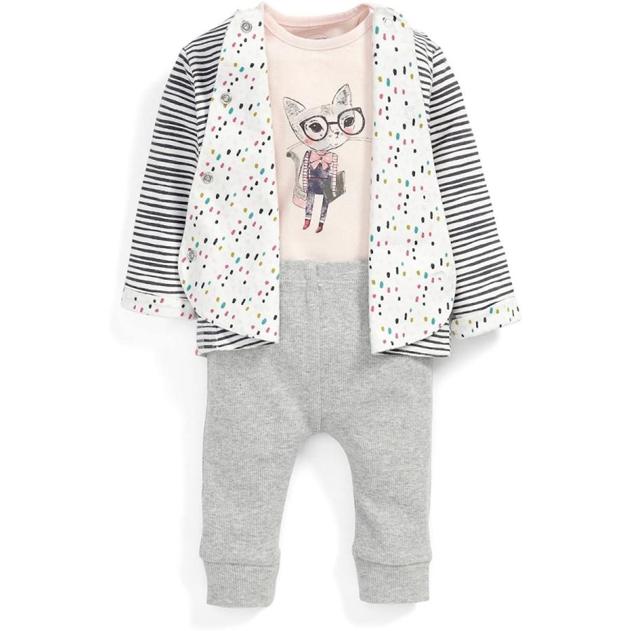 訳ありセール格安 Mamas Papas ママス パパス ネコイラスト 3ピースセット 3 6カ月 3枚 現金特価 Www Tiniciti Com