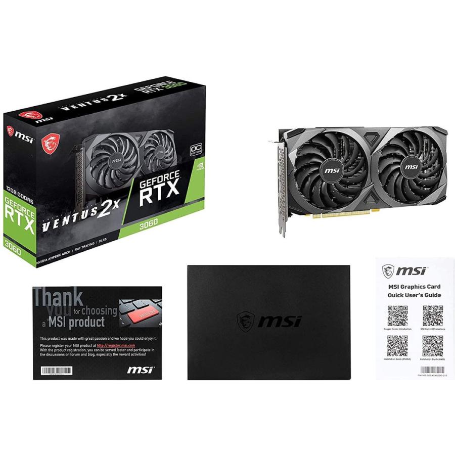 新作マット・カーペット MSI GeForce RTX 3060 VENTUS 2X 12G OC グラフィックスボード VD7553 【FKP8282972932】(29587円)