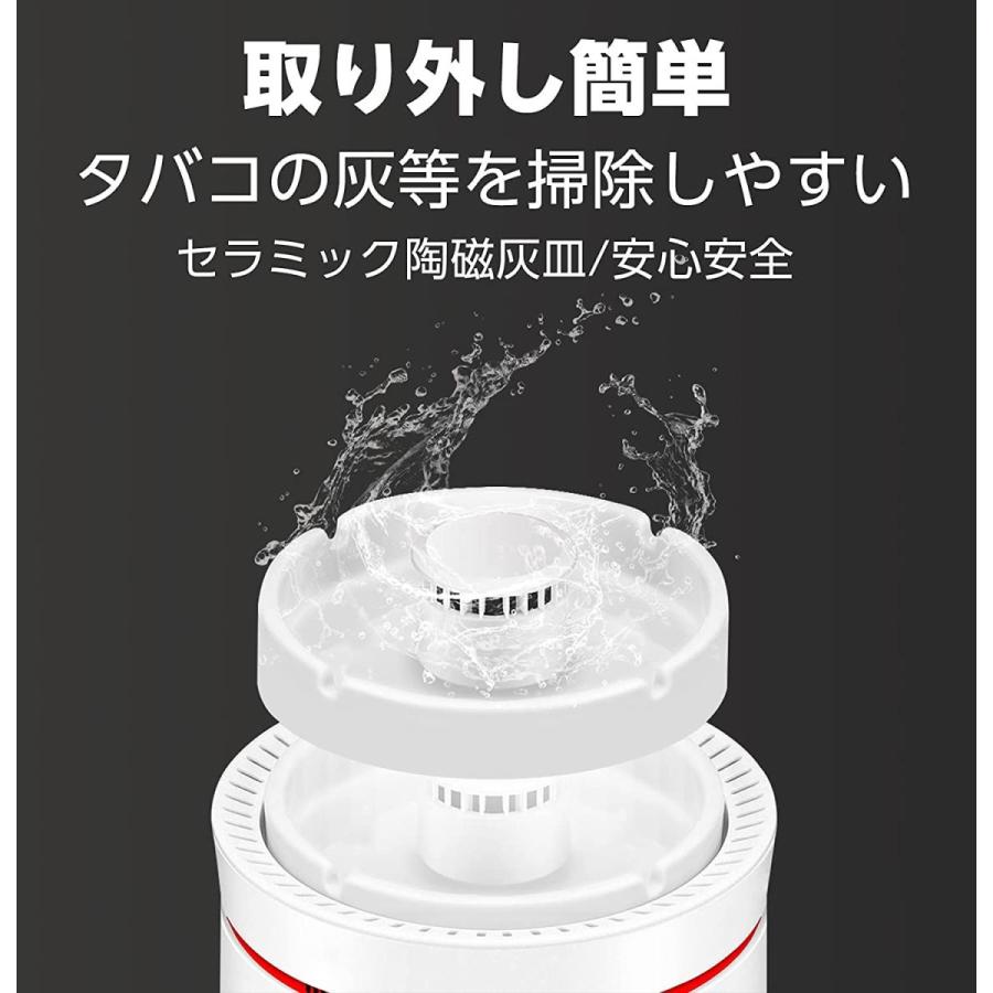 ZenCT 脱臭機 空気清浄器 陶磁灰皿 灰皿 煙 吸引 USB 充電式 高性能HEPAフィルター搭載 吸引機 電動吸煙式灰皿 消臭 二段階｜meiho-store｜05