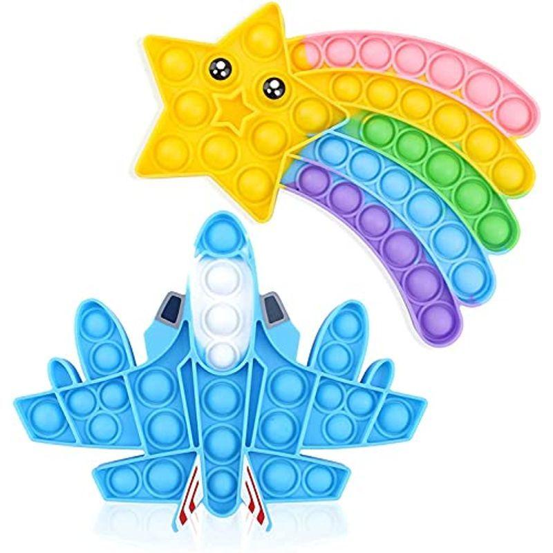 OKSANOスクイーズ玩具 プッシュポップ フィジェットfidget toy 知育 プッシュポップバブル 減圧グッズ ストレス解消 グッズ