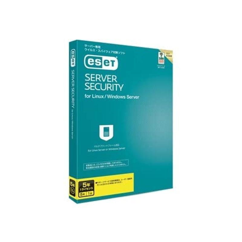 ESET Windows Server Security Security for Linux / セキュリティソフト（コード販売） Windows  Server 5年1