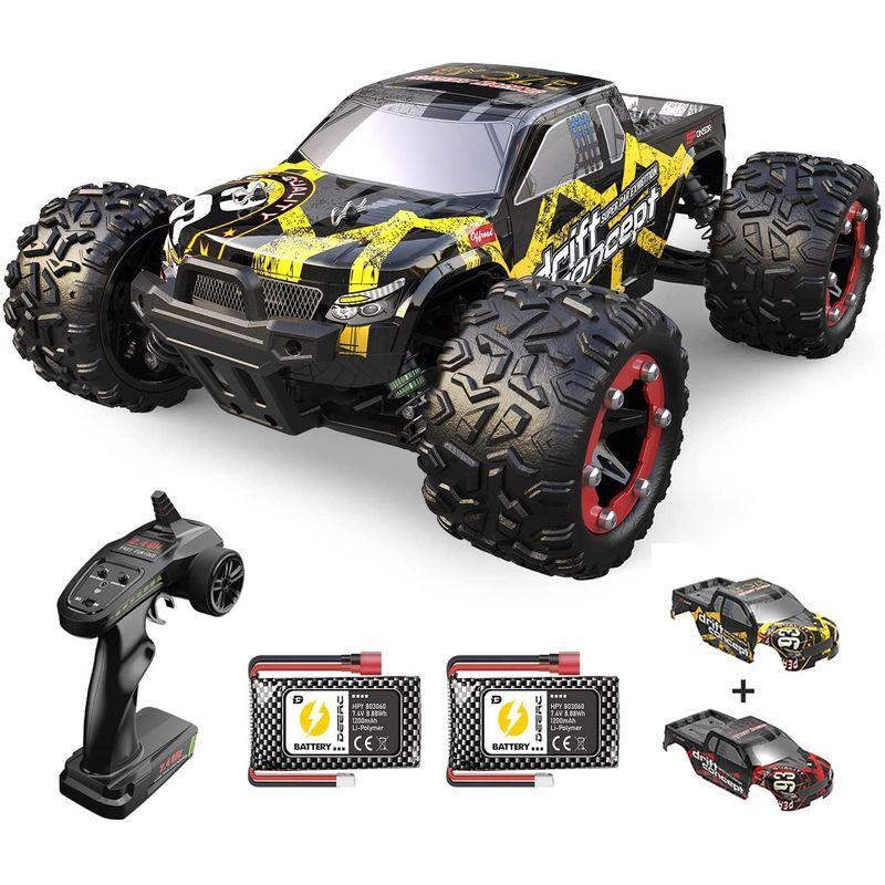 DEERC ラジコンカー オフロード 4WD こども向け 大人向け ブラシレスモーター 60km/h 四輪駆動 高速 1/18RCカー シェ ラジコンカー オフロード 4WD こども向け 大人向け ブラシレスモーター 60km/h 四輪駆動 高速 1/18RCカー シェ