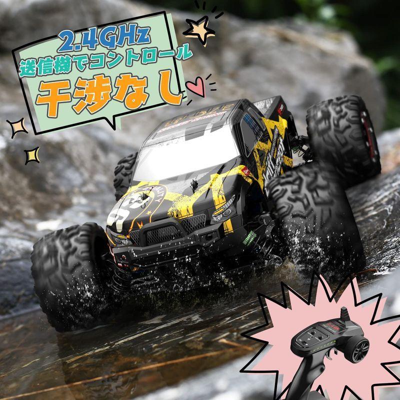 DEERC ラジコンカー オフロード 4WD こども向け 大人向け ブラシレスモーター 60km/h 四輪駆動 高速 1/18RCカー シェ ラジコンカー オフロード 4WD こども向け 大人向け ブラシレスモーター 60km/h 四輪駆動 高速 1/18RCカー シェ