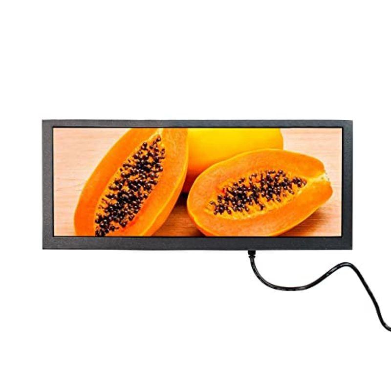 VSDISPLAY 12.3インチモニター 解像度 1920x720 600輝度 60hz IPS広視野角 HDMI USB VGA信号映像