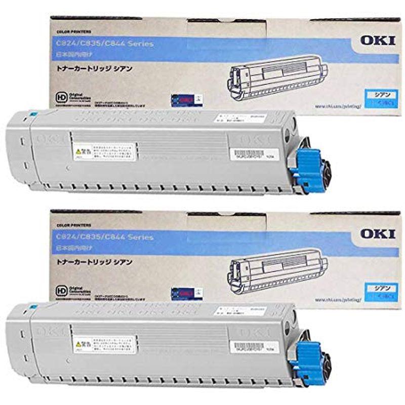OKI TC-C3BC1 トナーカートリッジ 純正 シアン 2本セット 極上