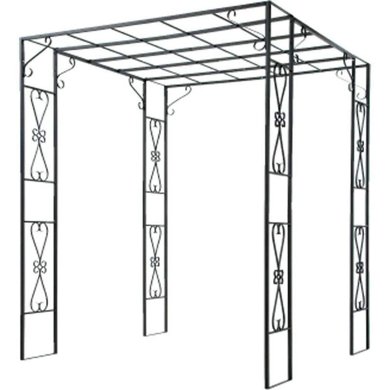 鉄製パーゴラ アイアン バラアーチ 果樹・くだもの棚 幅180奥行180高さ216cm PK-01 アイアン バラアーチ 果樹 くだもの棚 幅180奥行180高さ216cm PK 　