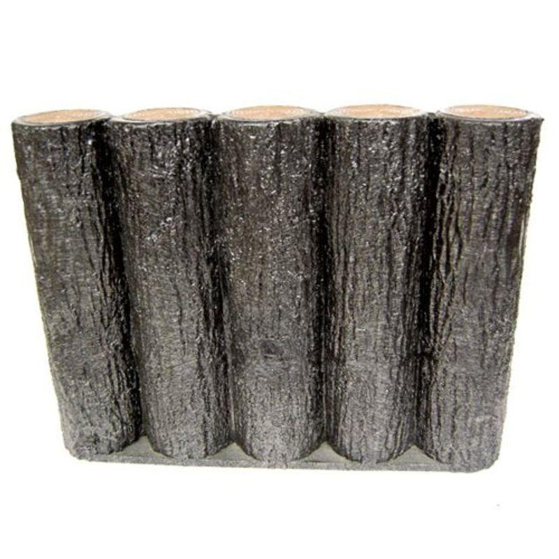 サンポリ 樹脂製擬木はなえ 5連平行杭タイプ H300 (20本セット)