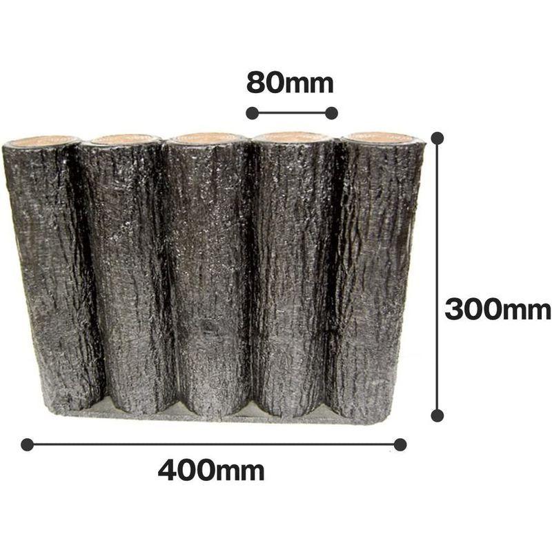 サンポリ 樹脂製擬木はなえ 5連平行杭タイプ H300 (20本セット) 樹脂製擬木はなえ 5連平行杭タイプ H300 20本セット 　