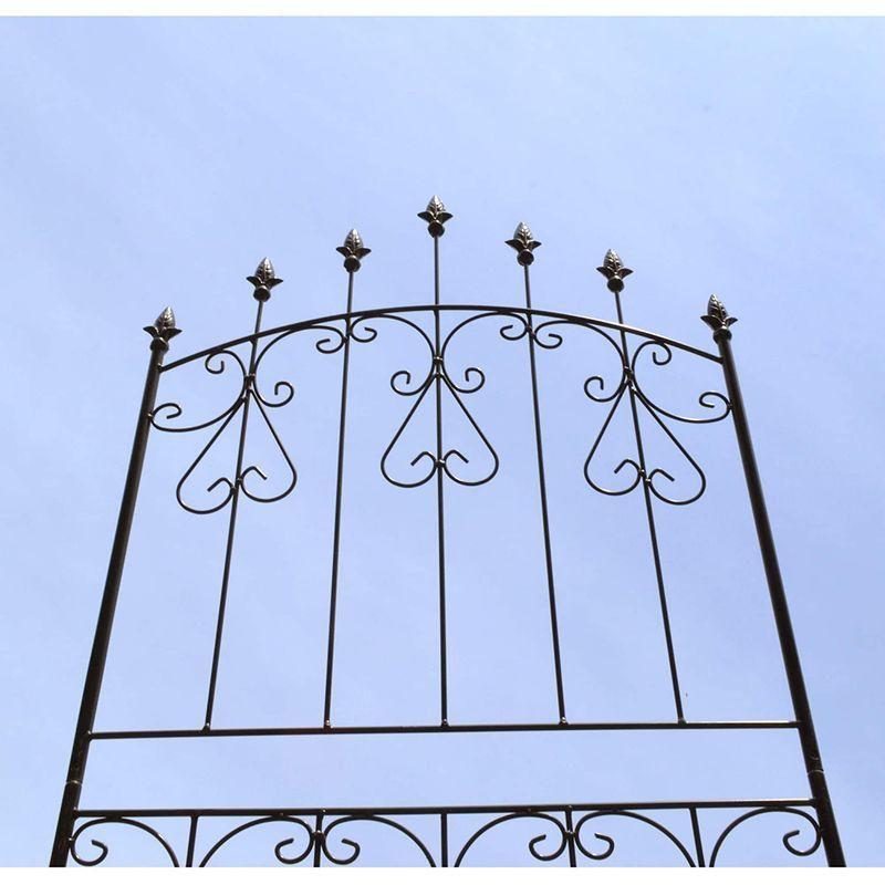 ガーデンガーデン アイアンローズフェンス ロータイプ 高さ150cm×幅62cm 2枚セット ホワイト トレリス IFROSE150CP2P 高さ150cm×幅62cm 2枚セット アイアンローズフェンス ロータイプ ホワイト トレリス IFROSE150CP2P サイズ