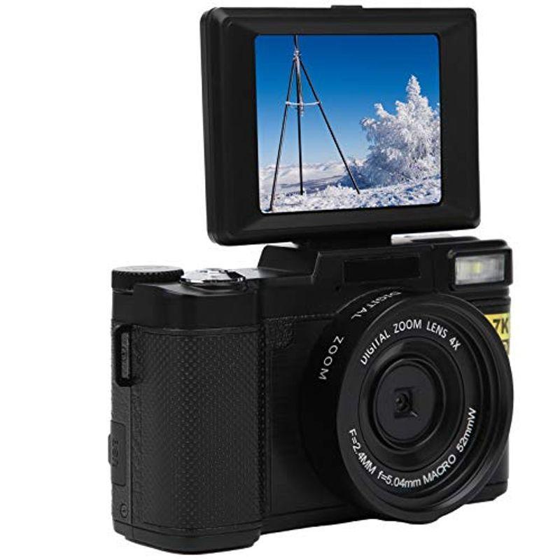 限定品】 デジタルカメラ Vloggingカメラ 3インチ 180度回転 フリップ