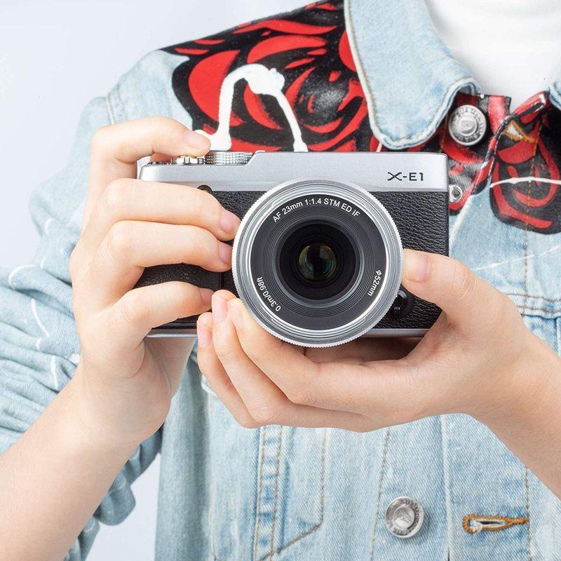 お買い得！ VILTROX 単焦点レンズ AF 23mm F1.4 STM F1.4大口径 富士Xマウント交換レンズ 軽量 柔らかいボケ味 X-Pro1 【YWU5601796833】(20010円)