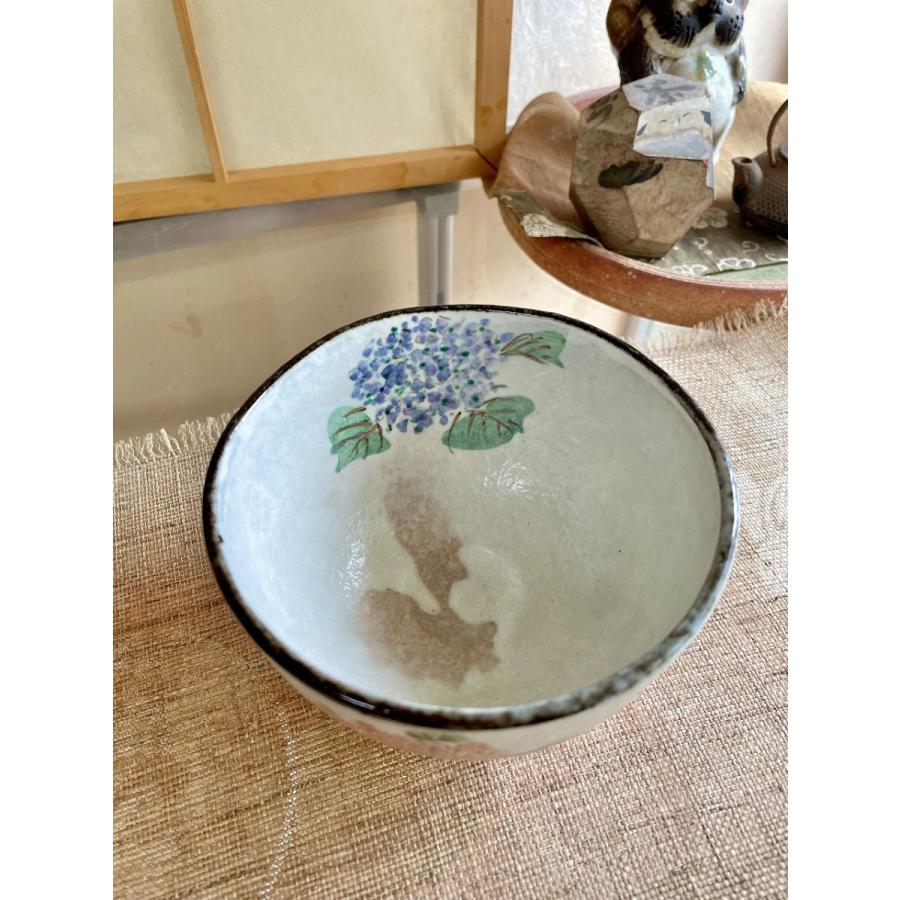 抹茶茶碗 京焼 平安 浅見与し三造 金彩 『色絵 紫陽花』 茶道具 抹茶茶碗 京焼 平安 浅見与し三造 金彩 『色絵 紫陽花』 茶道具