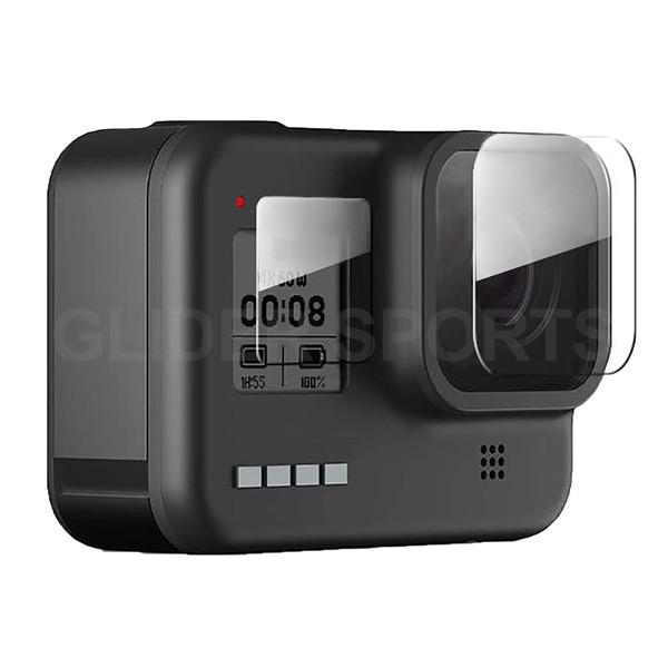 GoPro HERO8 Black用 保護フィルム ハード 液晶フィルム ガラス レンズ