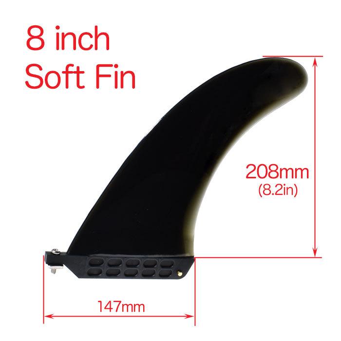 サップ＆ロング用フィン【SUP FIN QUICKFIN DOLPHIN】8.0 sarutek_flexfinblacksten