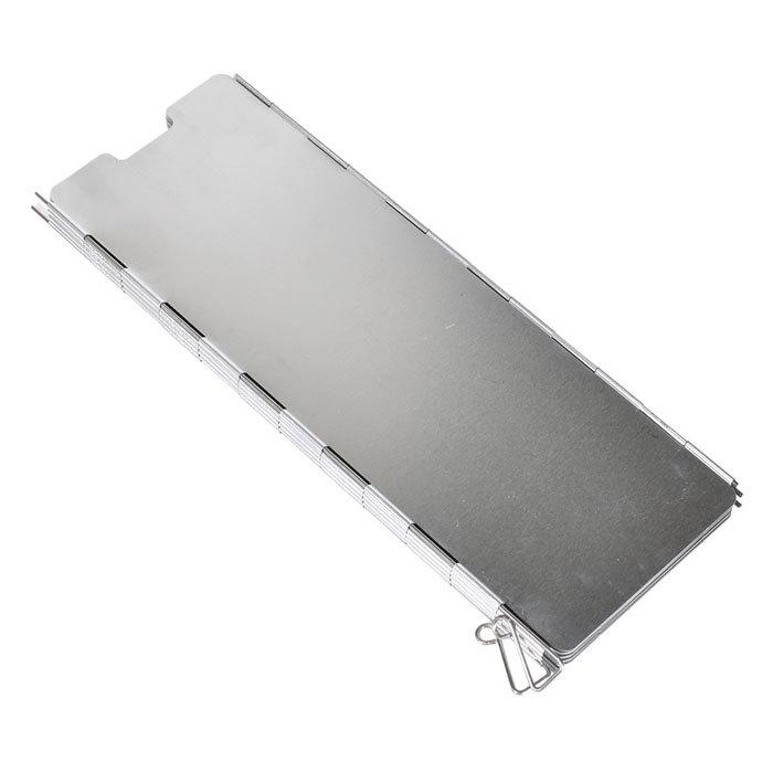 ステンレススチール ウインドスクリーン アウトドア用 ウインドスクリーン 折り畳み式 風防 アルミ 収納