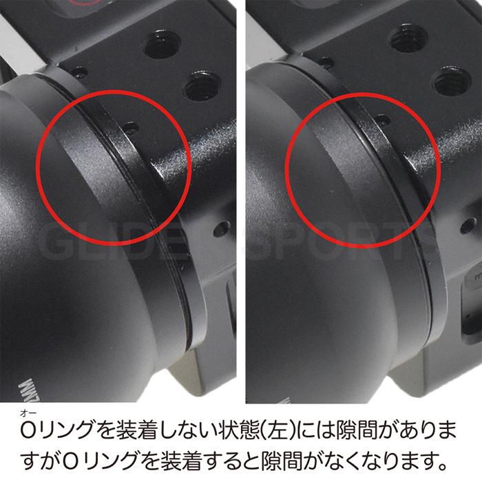 GoPro HERO12 / HERO11/10/9Black用 望遠レンズ 52mm アルミ製フレーム 