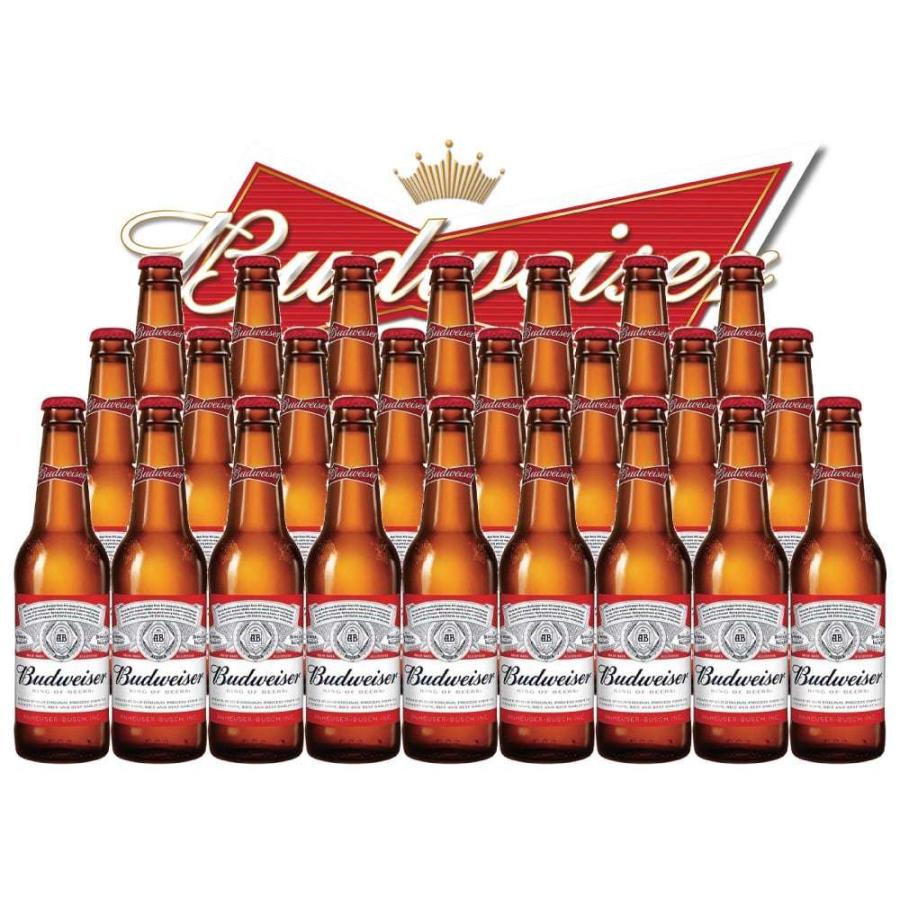 送料無料 バドワイザー 瓶 ビール 355ml 1ケース24本 Budwaiser ※韓国