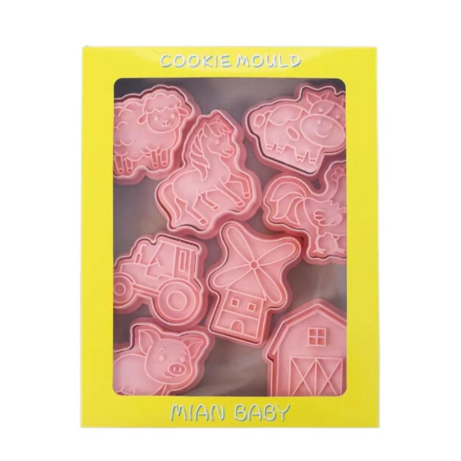 牧場 クッキー型抜き クッキー型 8点セット 製菓用品 キッチン : LUX