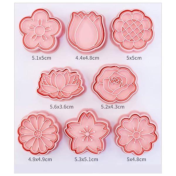 花 クッキー型抜き クッキー型 8点セット クッキーカッター 製菓用品