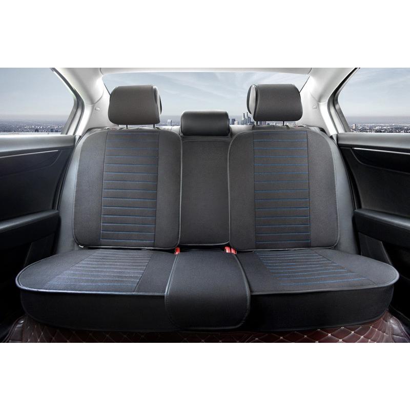 MEIKO シートカバー 汎用 前席 麻 車 座席 防汚 カーシートカバー