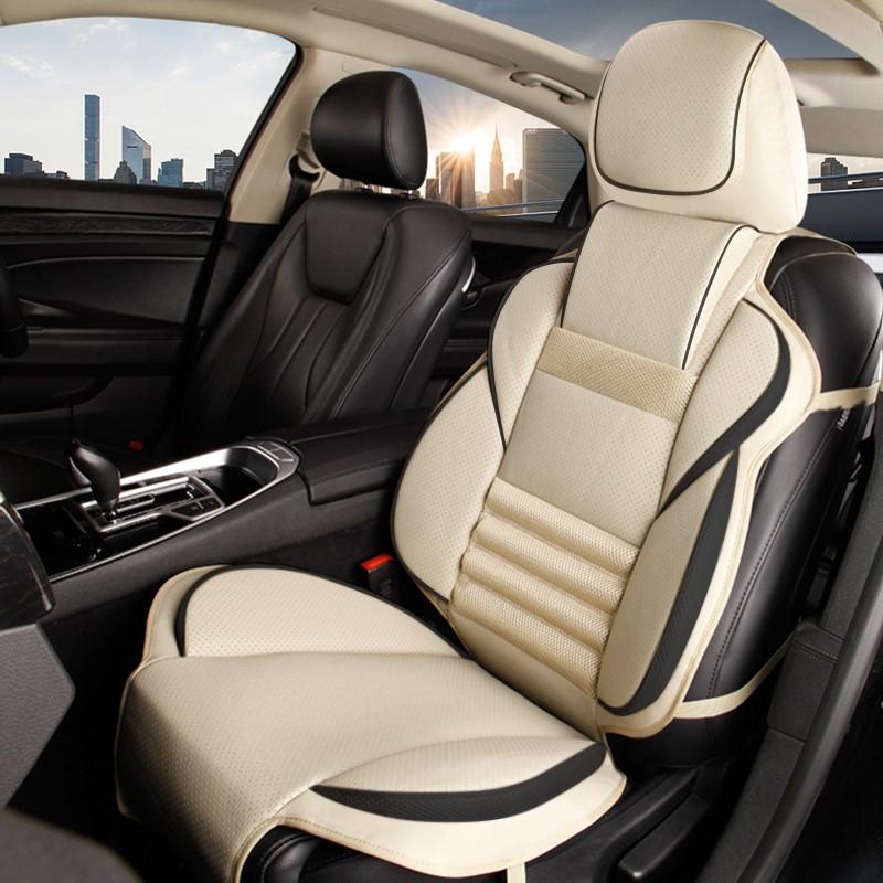 シートカバー 汎用 前席 レザー 車 防水 防汚 カーシートカバー シートエプロン クッション 軽自動車 普通車 運転席 助手席 座席 フリーサイズ 兼用 2枚分 MEIKO