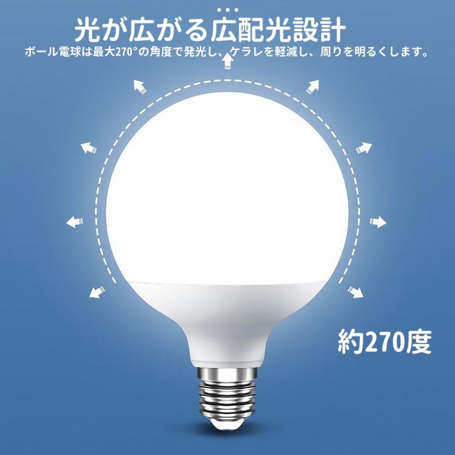 LEDボール球型 e26 ボール球型60W形相当 e26口金 電球G95 LEDライト 広