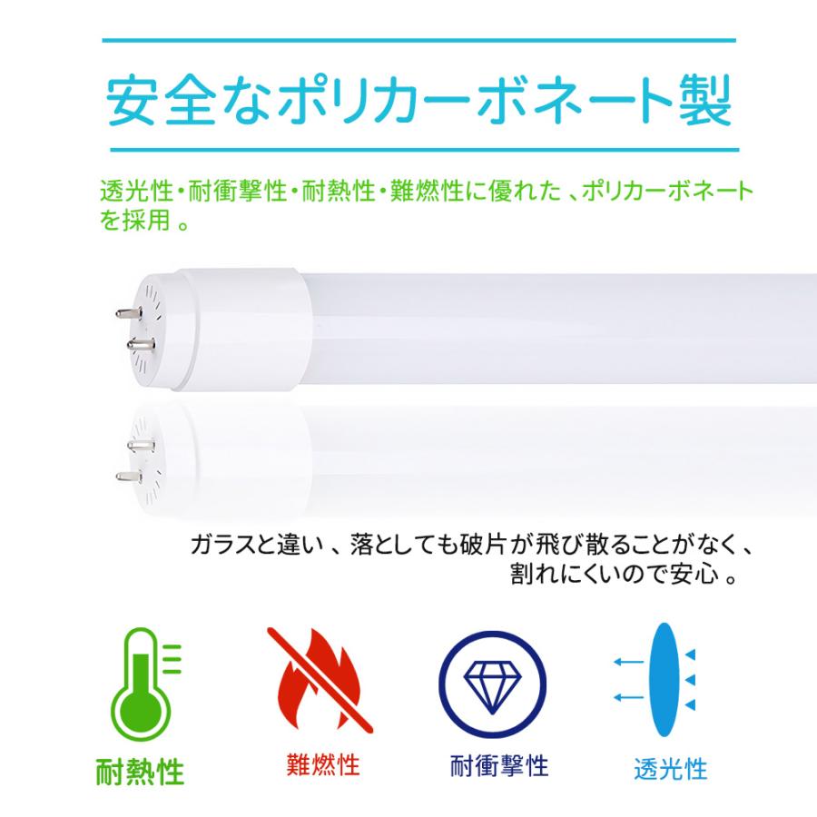 LED蛍光灯 40w形 広角度タイプ led直管蛍光灯T8 120cm G13口金 蛍光灯LED 40W形相当 FL40S 直管LEDランプ 昼光色 昼白色 電球色 3色選択 グロー式工事不要｜meikou-corp｜09