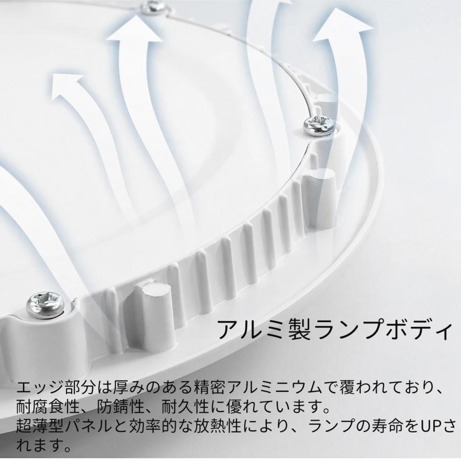 LEDダウンライト円形 開口径100mm 125mm 150mm 175mm 200mm 電球色