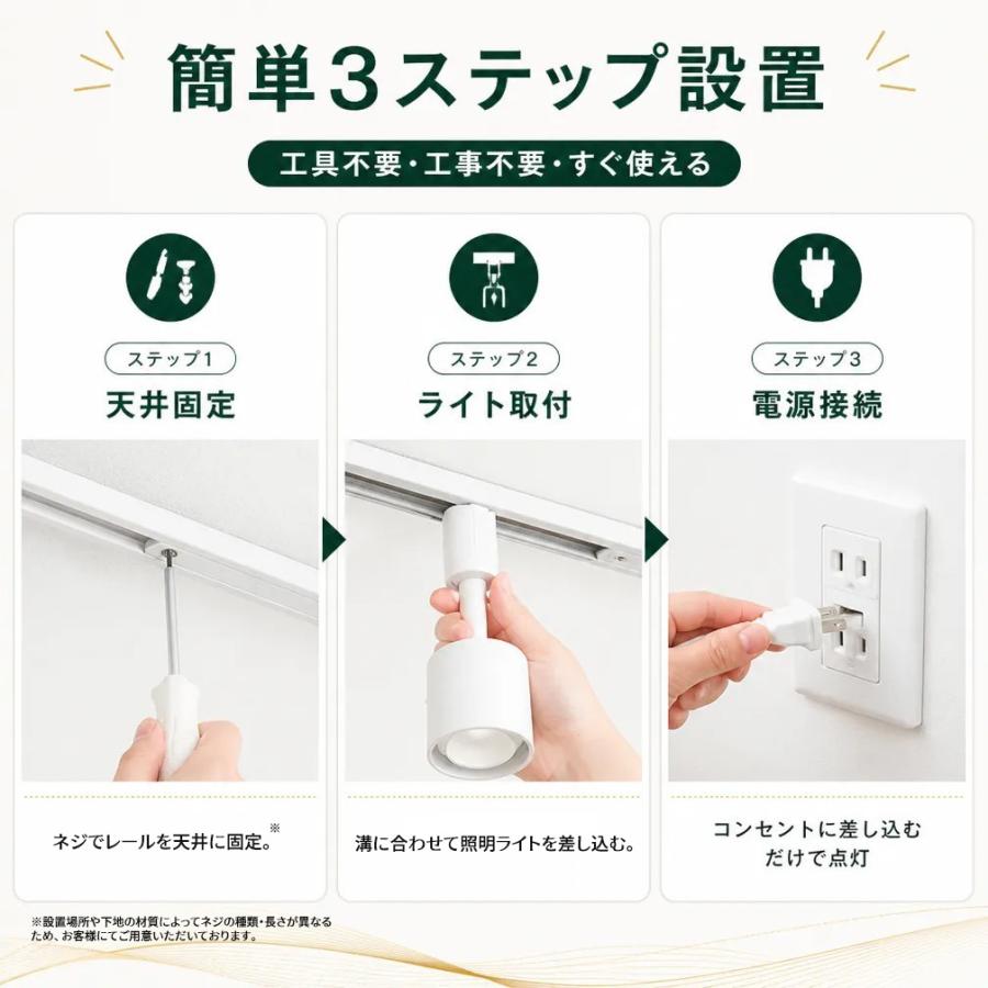 ダクトレール コンセント 0.5m 1m 1.5mライティングレール 50cm 100cm