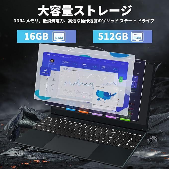 ノートパソコン 新品 windows11 office搭載 第11世代 14/15.6インチ ノート メモリ16GB SSD 1000GB CPU corei5 i7 N95/N5095 安い フルHD液晶 初期設定済｜meikou0625｜04