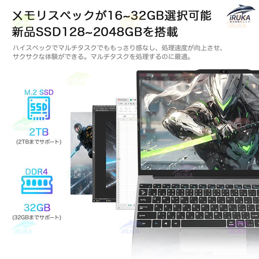 Windows11 i3 メモリ8GB SSD410GB office付き インテル ノートパソコン office付き 初期設定済み Windows11 14