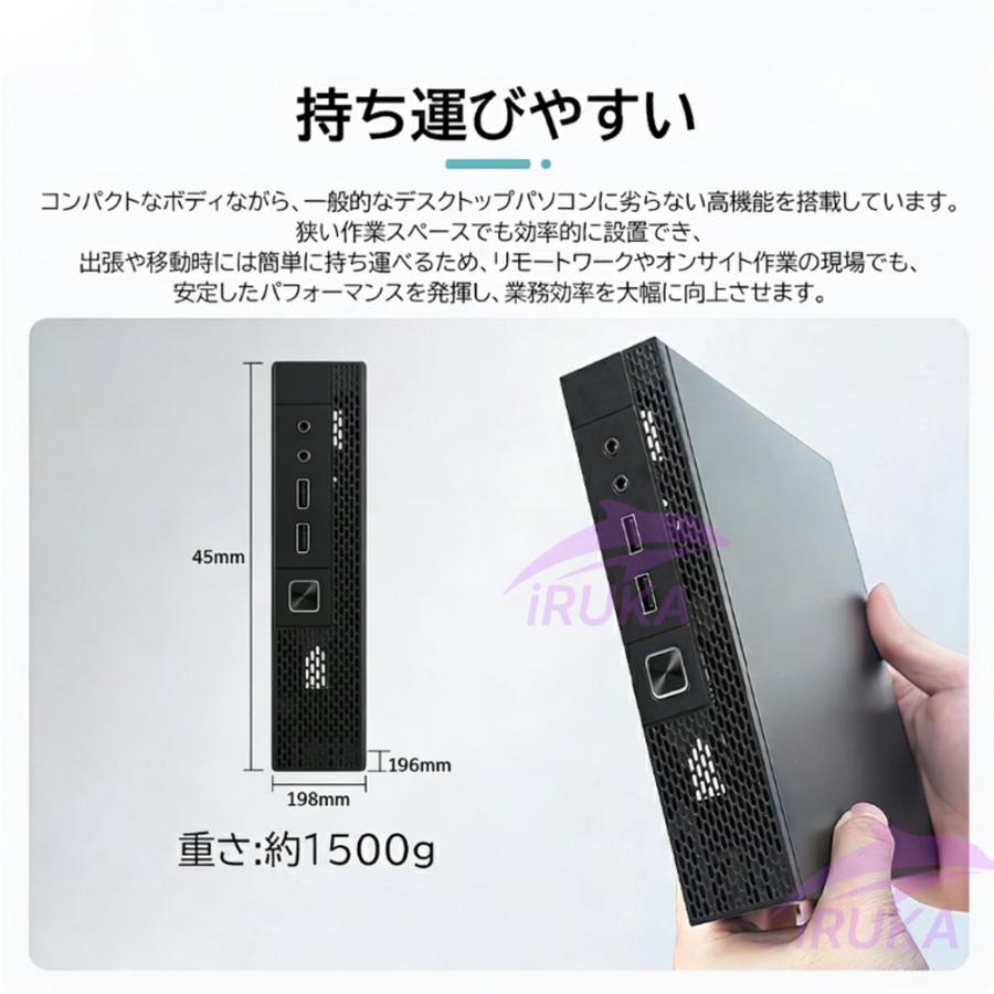 インテル（intel） ミニPC minipc デスクトップパソコン 小型 パソコン