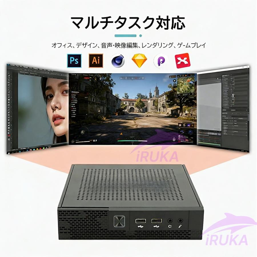 インテル（intel） ミニPC minipc デスクトップパソコン 小型 パソコン