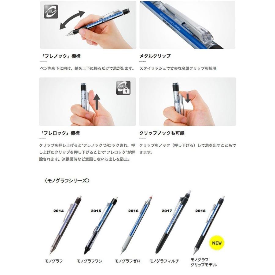 MONO モノグラフグリップ シャープペン 0.5mm : 名港ショップ