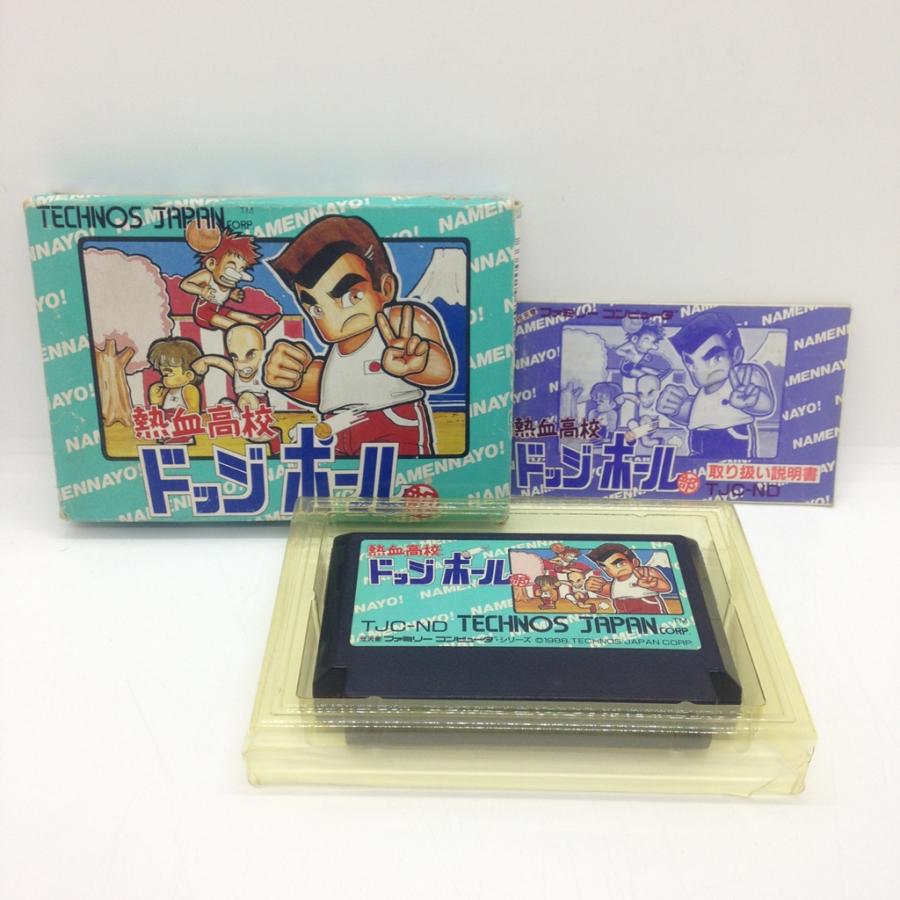 熱血高校 ドッジボール部/ファミコン(FC)/箱・説明書あり : MEIKOYA