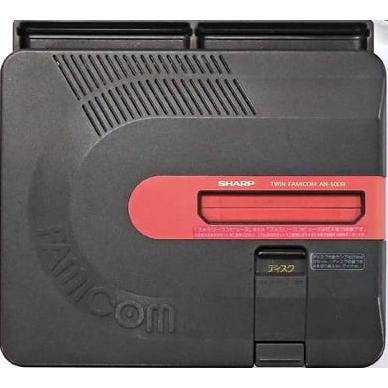 ツインファミコン/黒赤/箱説無/AN-500B/ファミコン(FC)/箱・説明書欠品