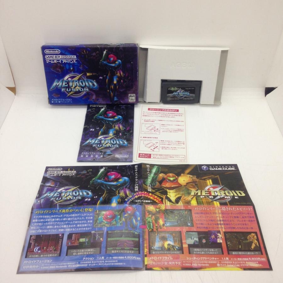 メトロイドフュージョン/ゲームボーイアドバンス(GBA)/箱・説明書あり