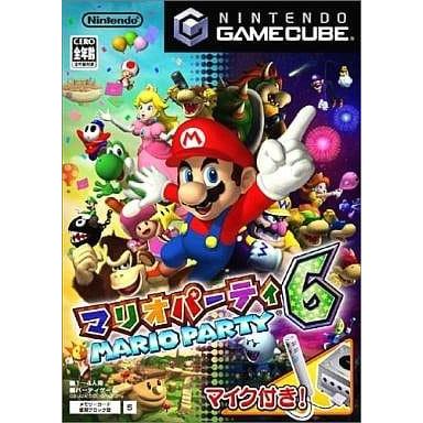 マリオパーティ6/マイク同梱/ゲームキューブ(GC)/中古/箱・説明書あり