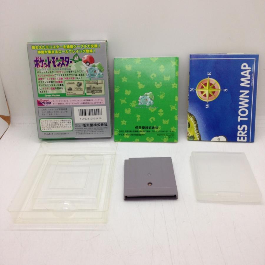 ポケットモンスター 緑 箱 説明書 地図付 ソフトなし 初代GB版