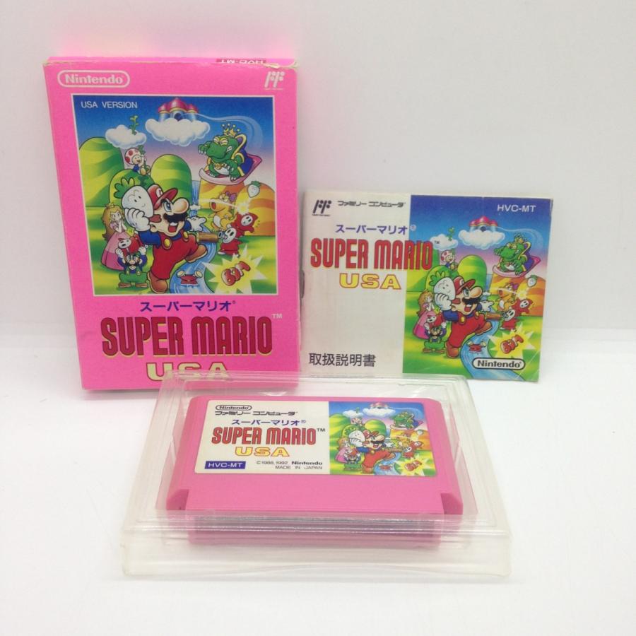 ファミコンソフト「スーパーマリオ」の箱+説明書(ソフト無し)　⦅値引き⦆ FC】任天堂 スーパーマリオブラザーズ 箱・説明書あり ファミコン