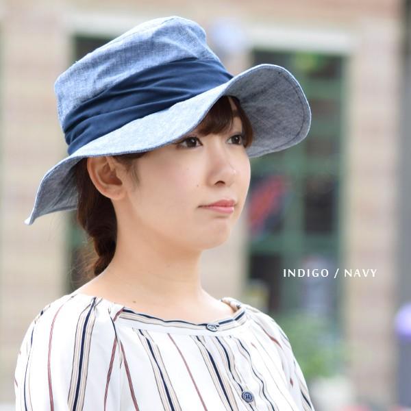 帽子 レディース 遮光 100 Upf50 ハット 帽子 ドレープハット Uvカット 遮熱 つば広 リボン コットン 自然素材 紫外線対策 サイズ調節 完全遮光 送料無料 H17 676 Goods Kobe ヤフーショップ 通販 Yahoo ショッピング