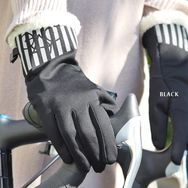 手袋 自転車 防風 ストライプ ロードバイク 手ぶくろ グローブ