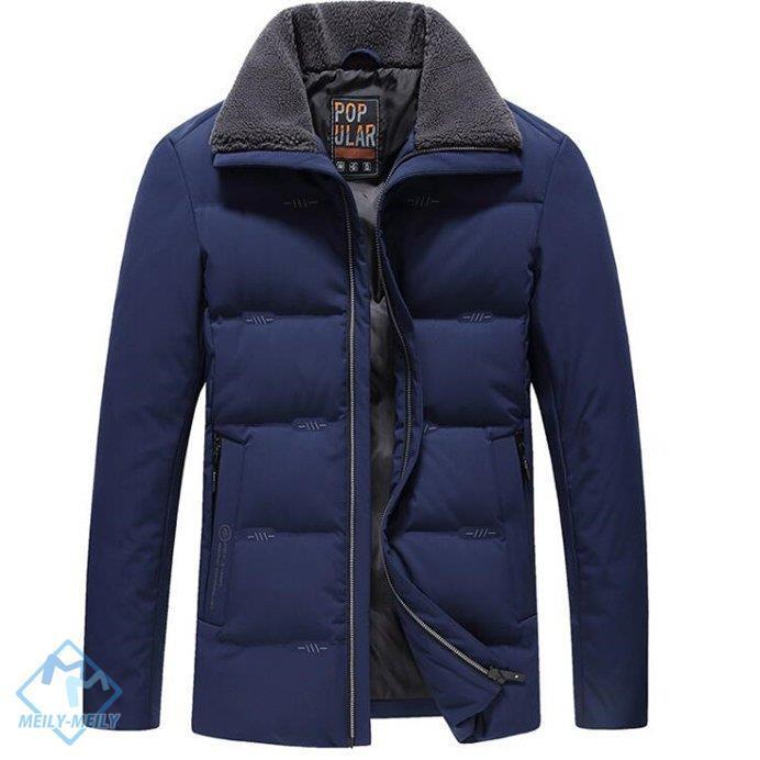 最新情報 ダウン メンズ ダウンジャケット 軽量 防寒服 冬 秋 コート アウター ダウンコート 襟ボア 通勤 メンズ ダウンジャケット コート アウター