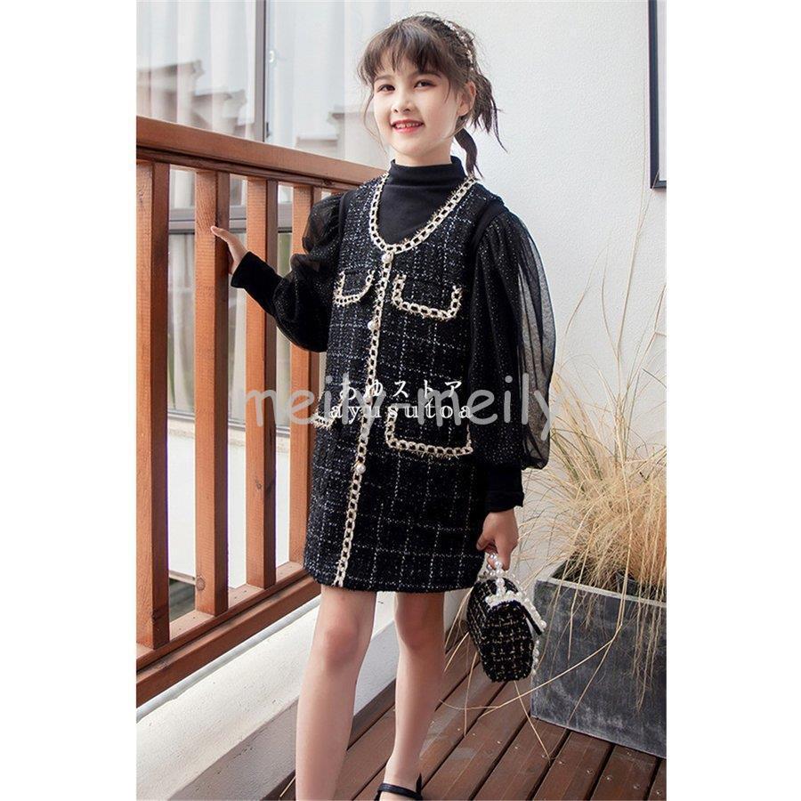 公式 長袖 秋服 韓国子供服 フォーマル 子供スーツ キッズ セットアップ 女の子 子供服 トップス 新品 可愛い おしゃれ ジュニア 子ども服 チェック柄 ワンピース スーツ ブレザー サイズ 110cm Www We Job Com